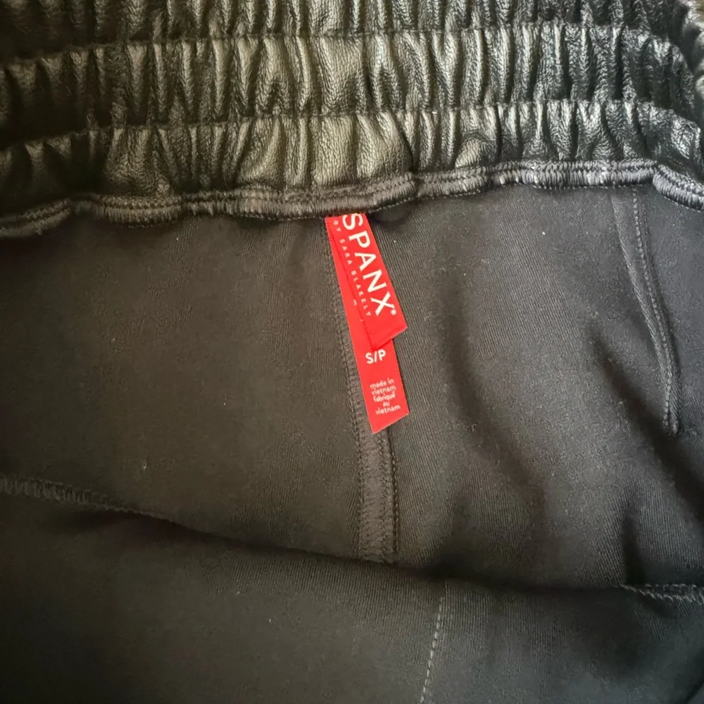SPANX Faux-Leather Joggers